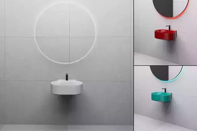 Ceramica Cielo Mare Ovale Basin 50