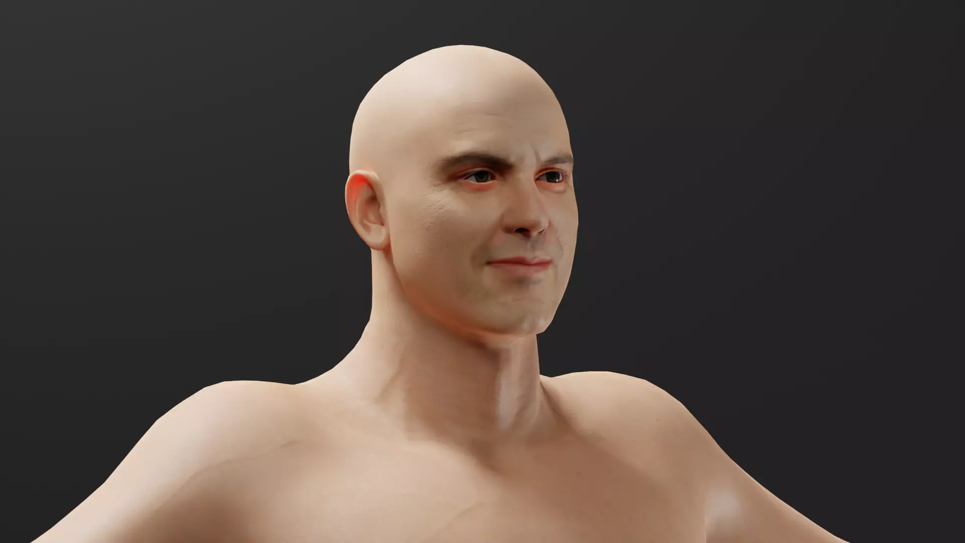 Realistic Male Character - Wayne 3D model_0