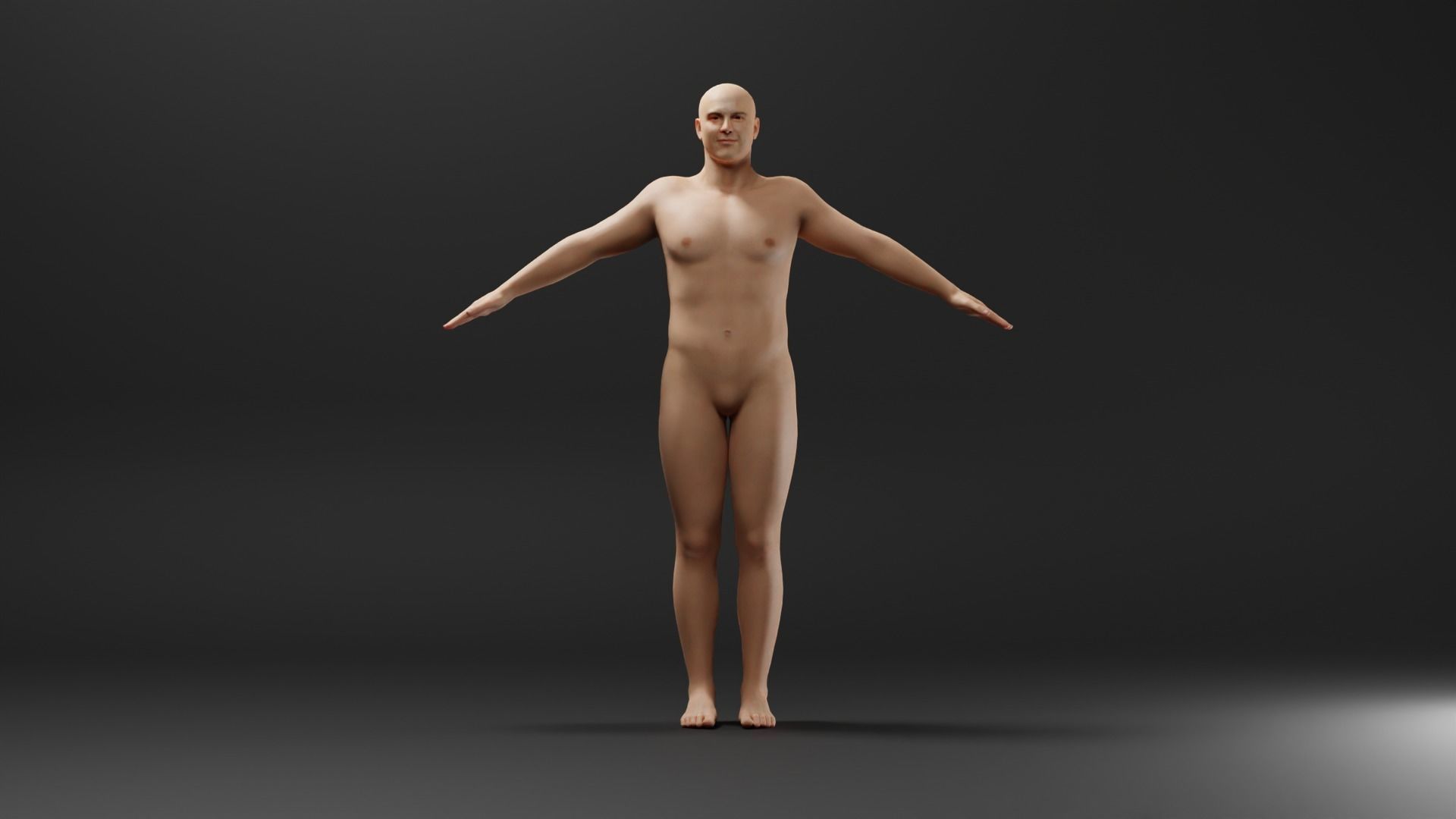 Realistic Male Character - Wayne 3D model_1