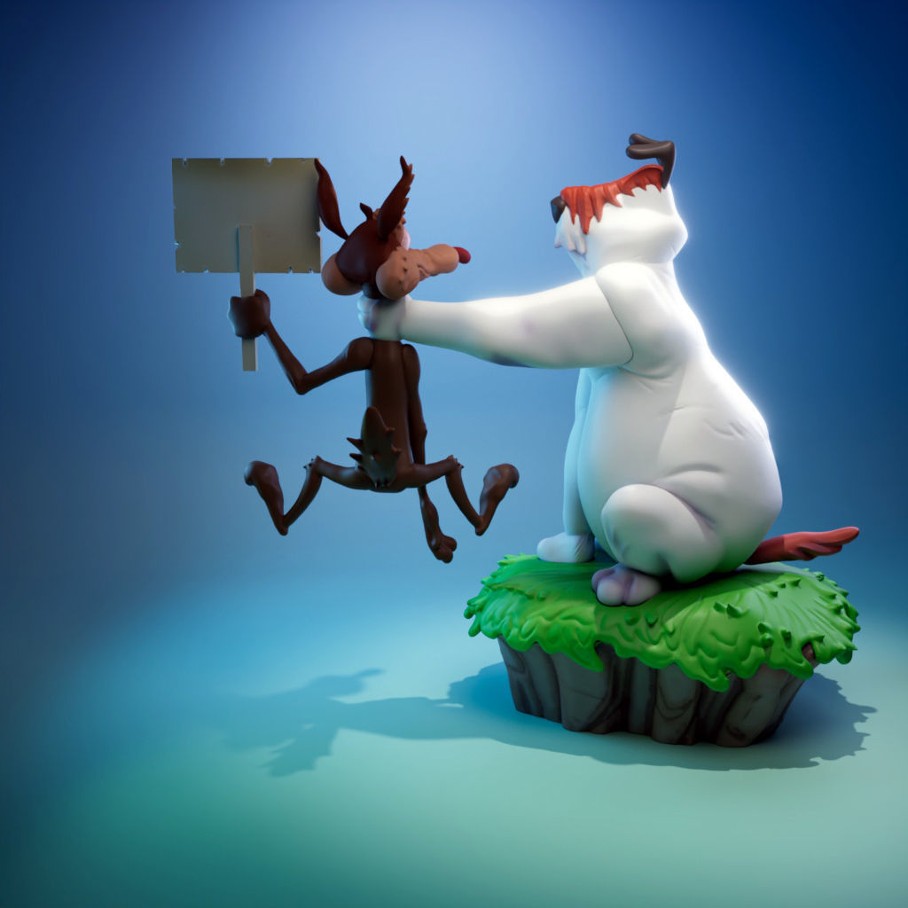 Sam and Ralph 3D print model_4