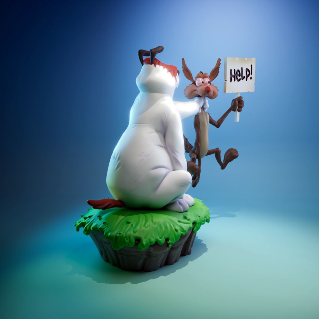 Sam and Ralph 3D print model_3