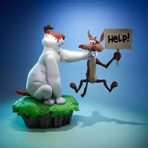 Sam and Ralph 3D print model