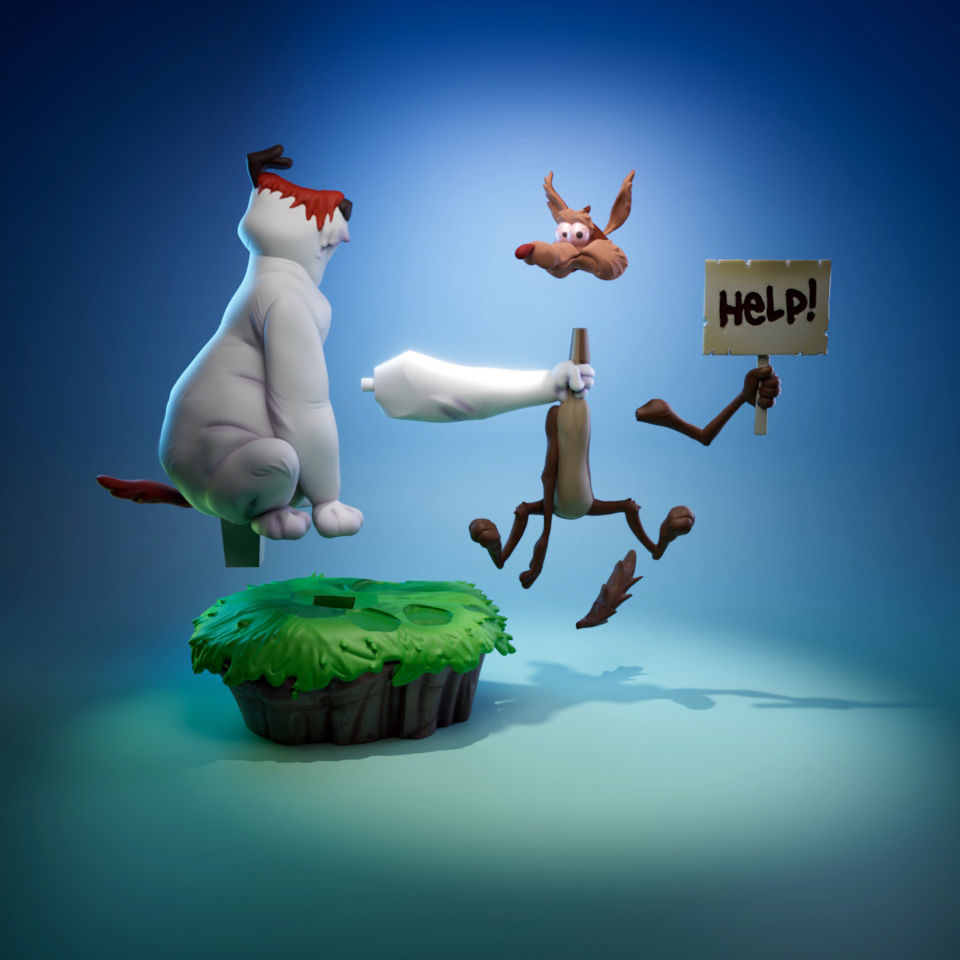 Sam and Ralph 3D print model_5