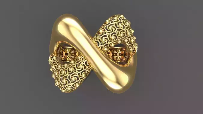 Women diamond ring 3dm stl render 3D Model Collection