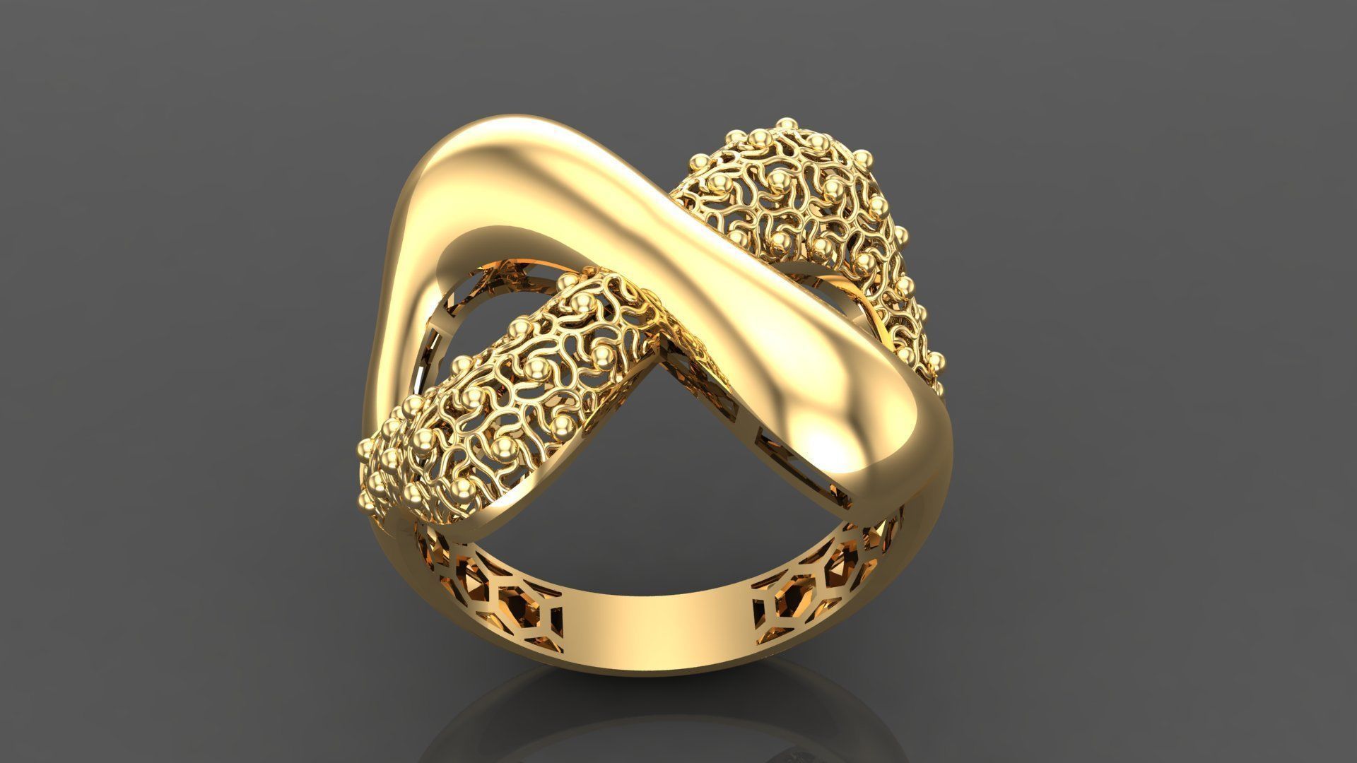 Women diamond ring 3dm stl render 3D Model Collection 3D print model_1