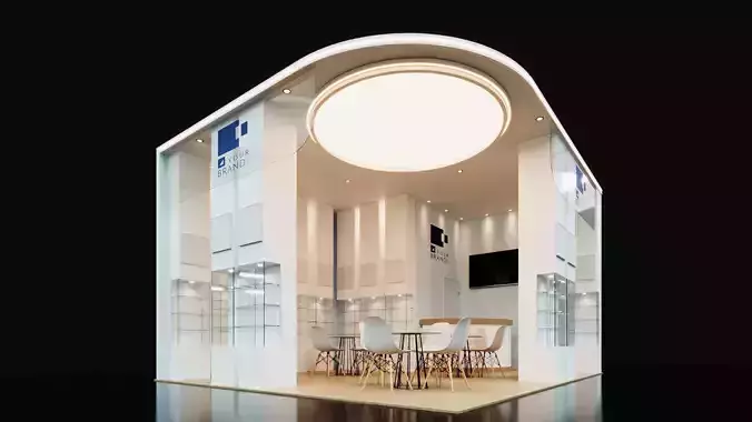 Exhibition Stand - 6m x 5m 3D model 3D model 3D model 3D model 3D model