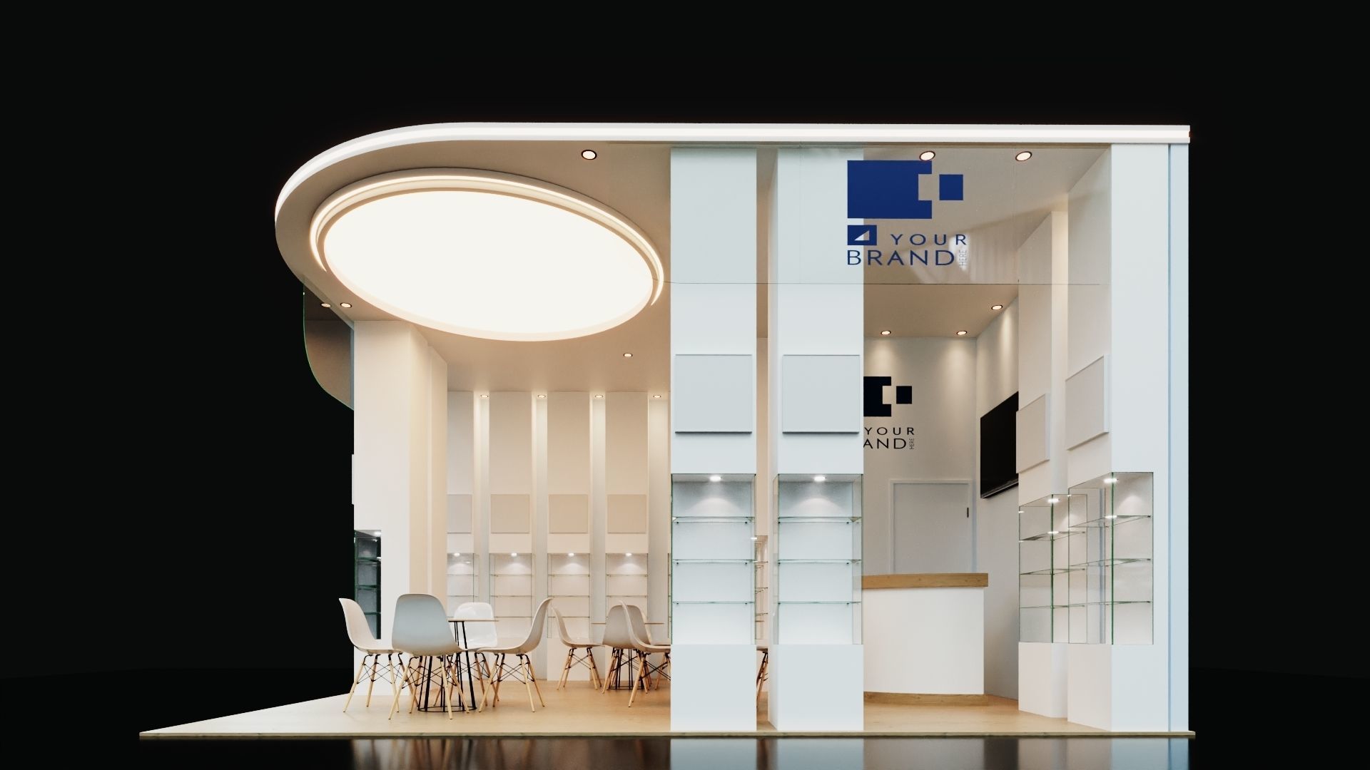 Exhibition Stand - 6m x 5m 3D model 3D model 3D model 3D model 3D model_2