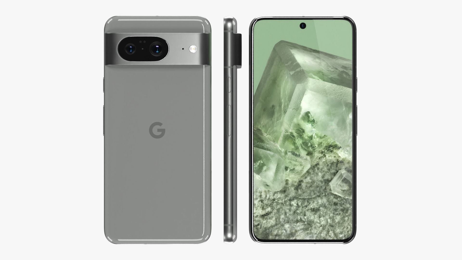 Google Pixel 8 Hazel 3D model_2