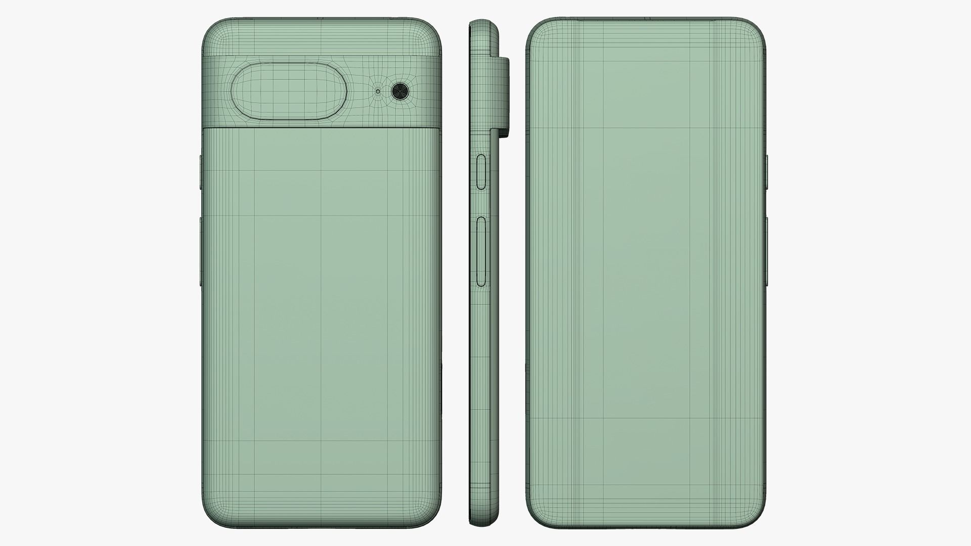 Google Pixel 8 Hazel 3D model_12