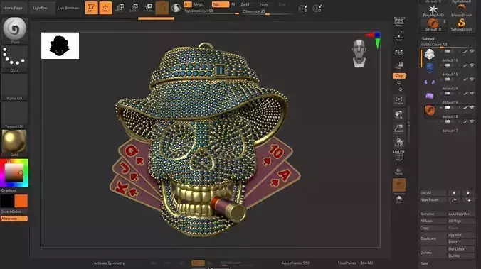 skull pendant Cowboy