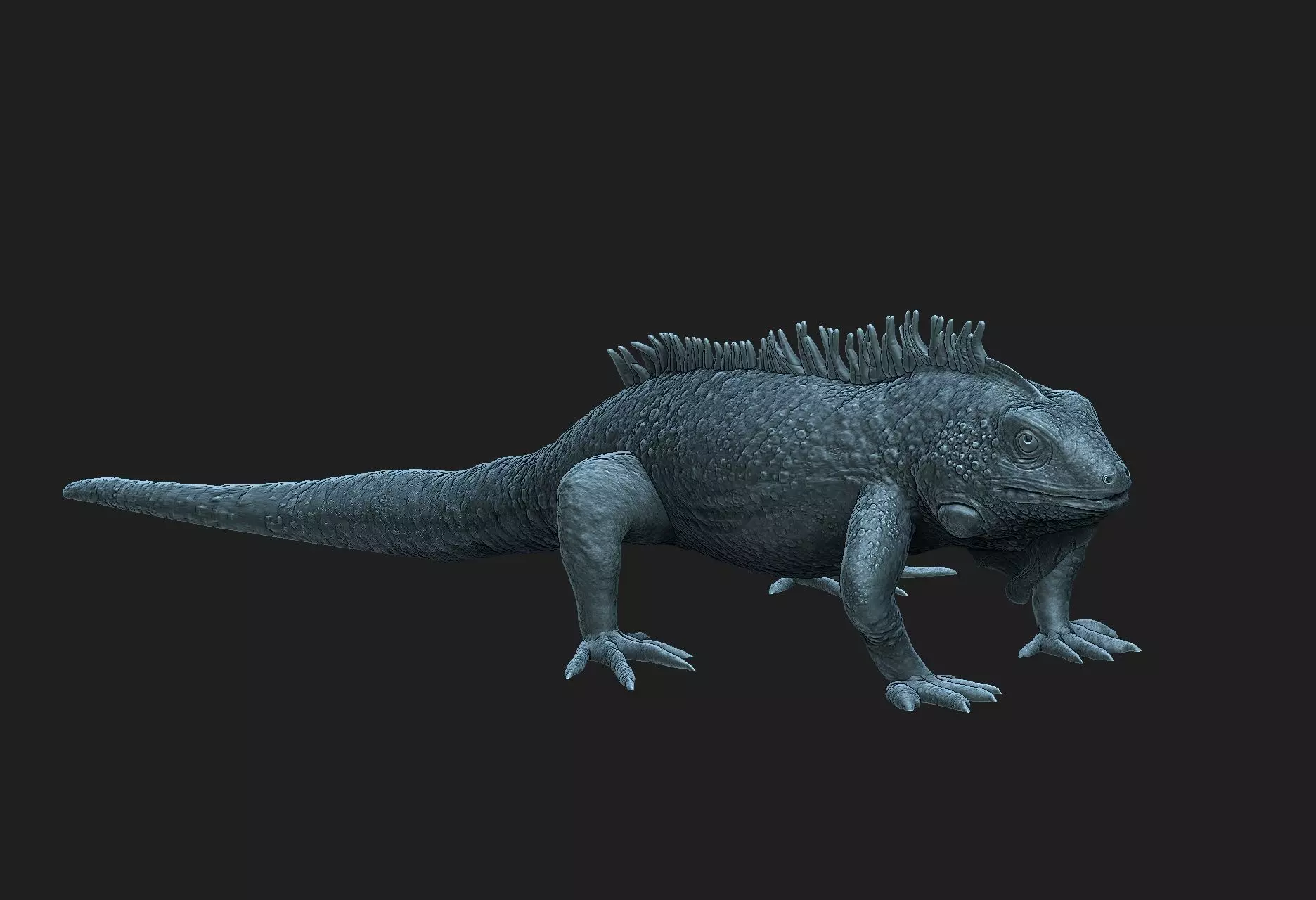 iguana 3D print model_0
