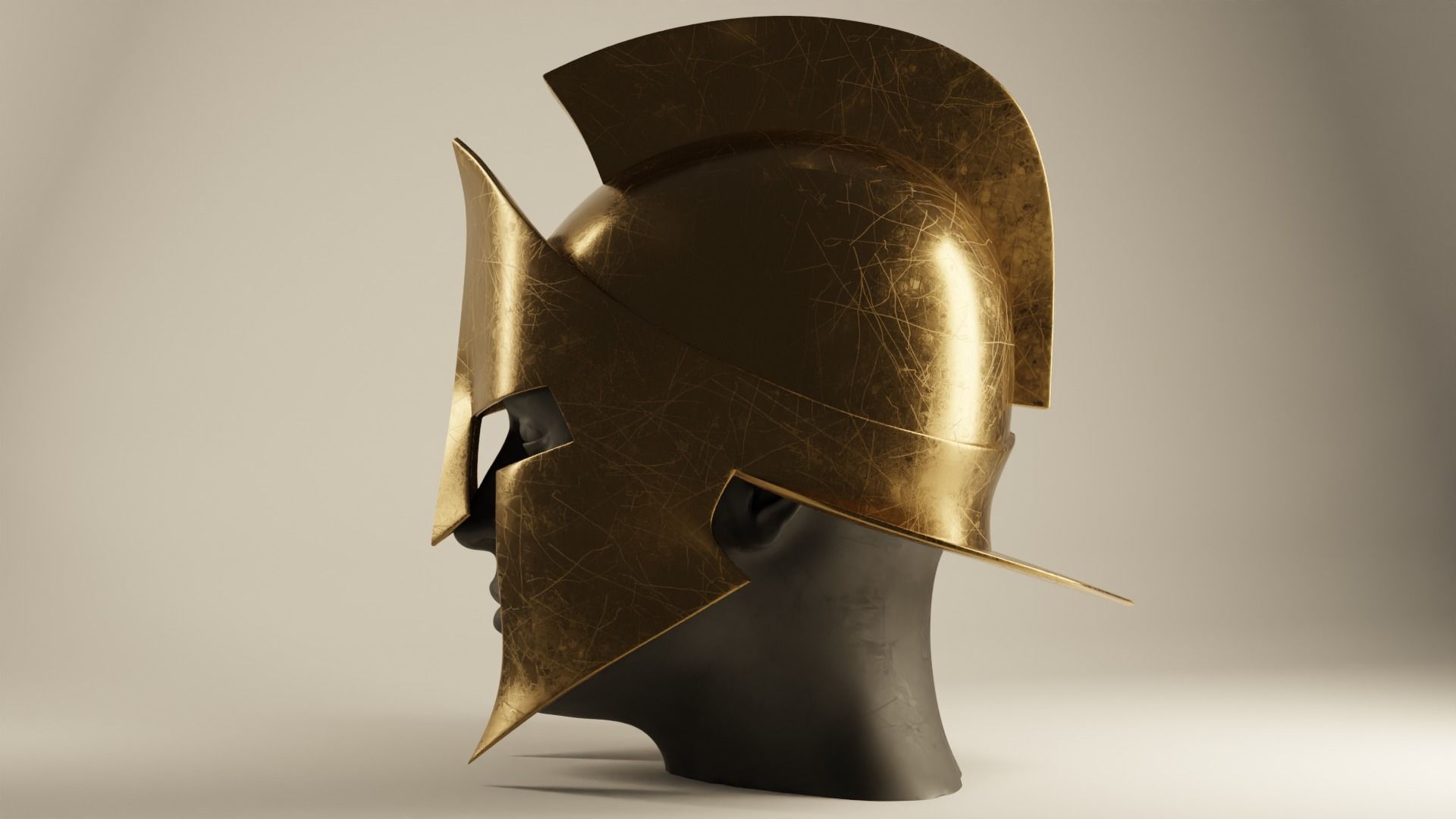 Spartan Helmet Clean 3D print model_2