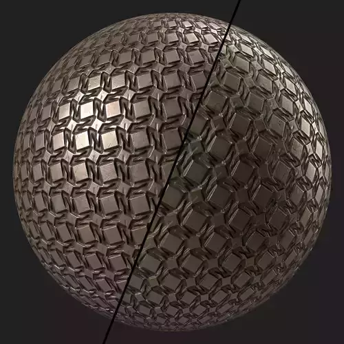 Metal Materials 57- Metal panels By Painting - Pbr 4k Seamless