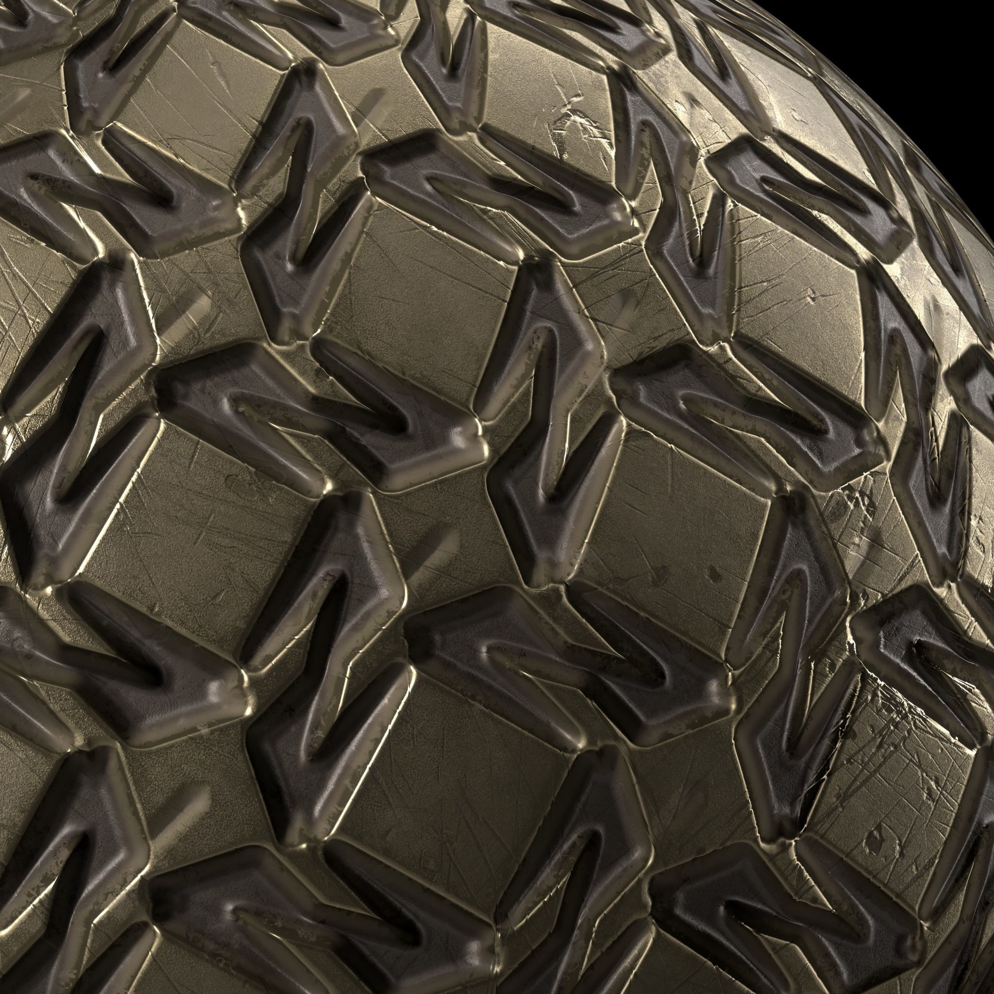 Metal Materials 57- Metal panels By Painting - Pbr 4k Seamless Texture_4