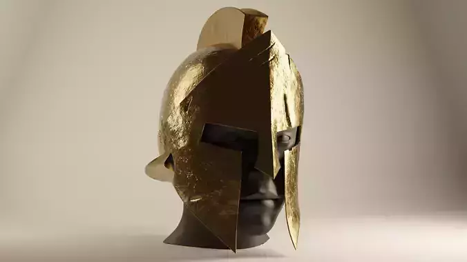 Spartan Helmet Damaged