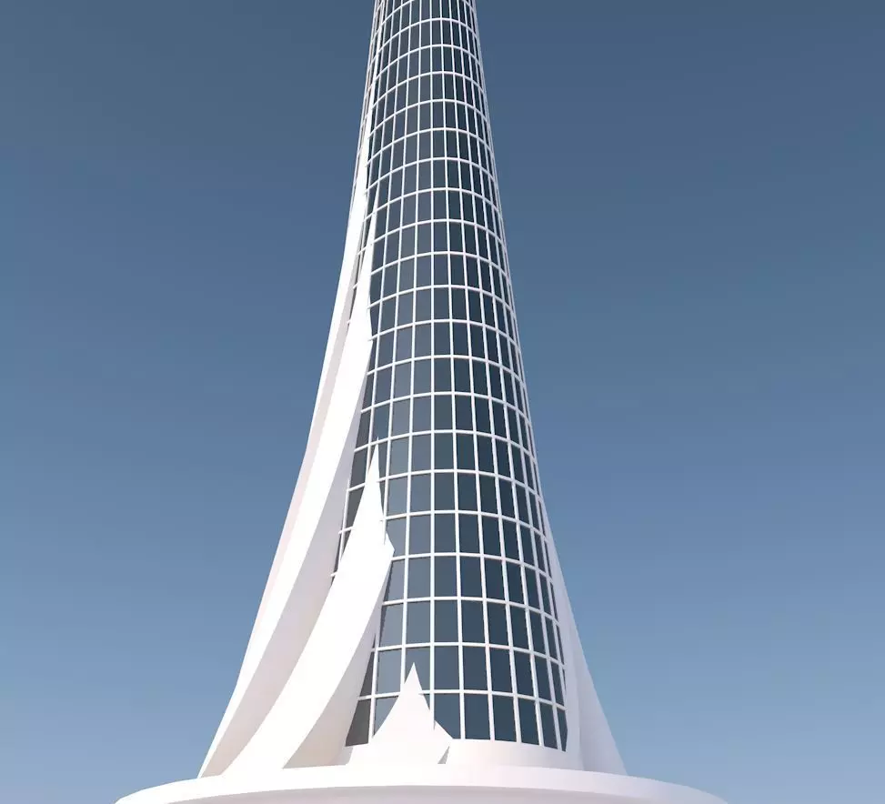 Modern skyscraper 3D model
