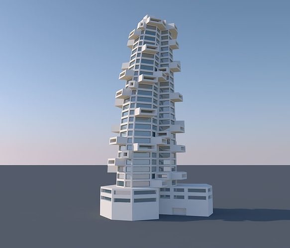 Residence building 3D model