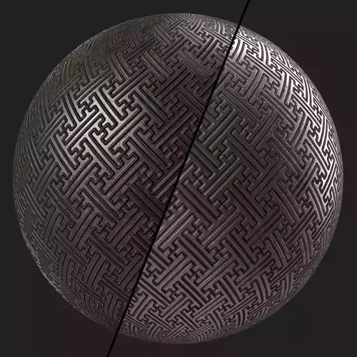 Metal Materials 56- Metal panels By Painting - Pbr 4k Seamless