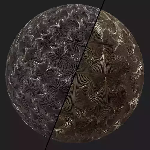 Metal Materials 55- Metal panels By Painting - Pbr 4k Seamless