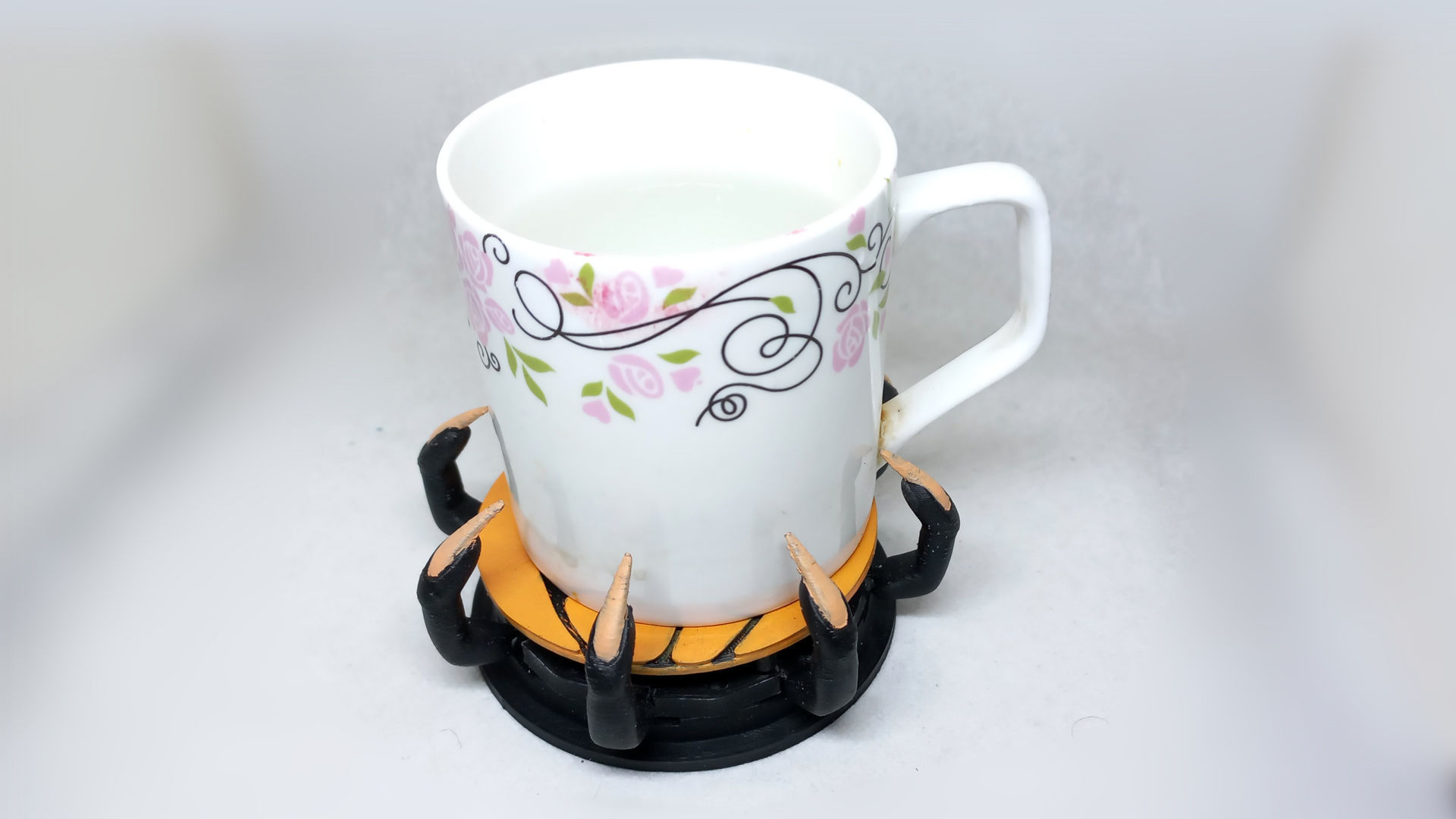 Halloween cup holder No Supports 3D print model_5