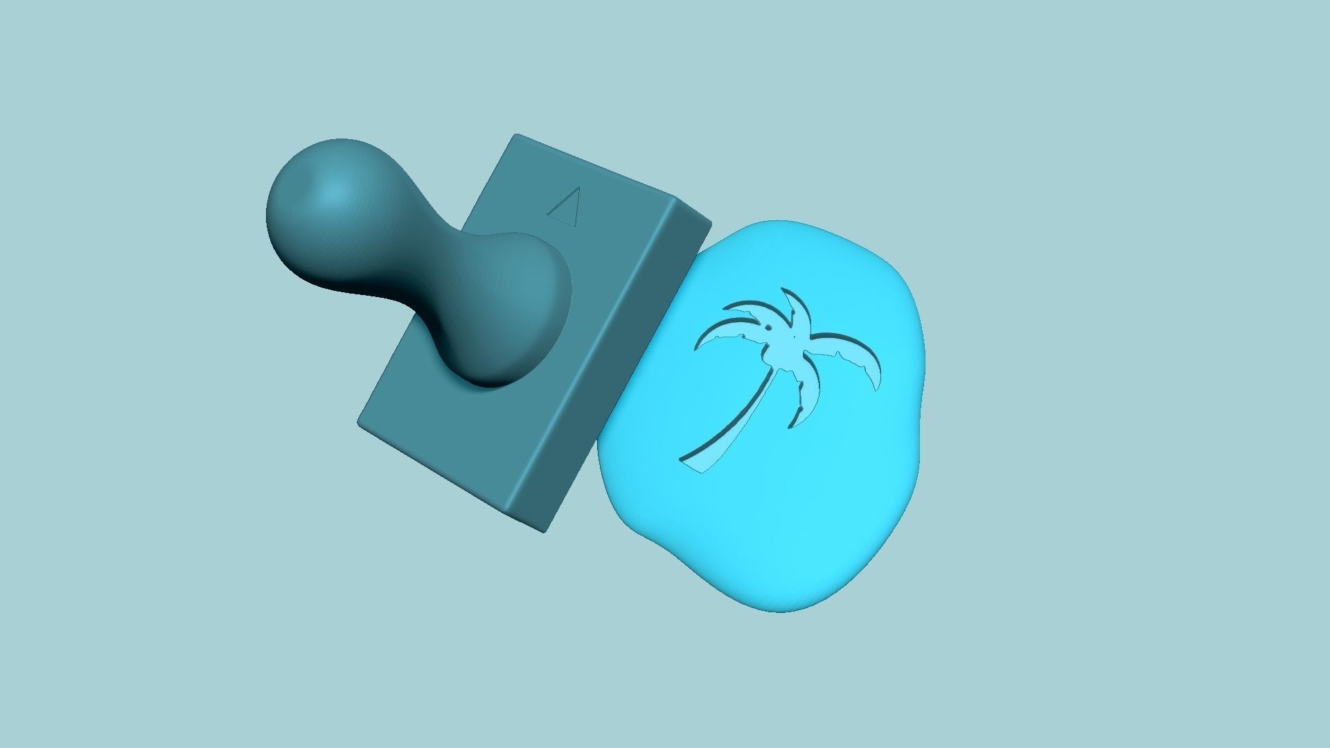 Stamp 32 - Palm Tree - Fondant Decoration Maker Toy 3D print model_7