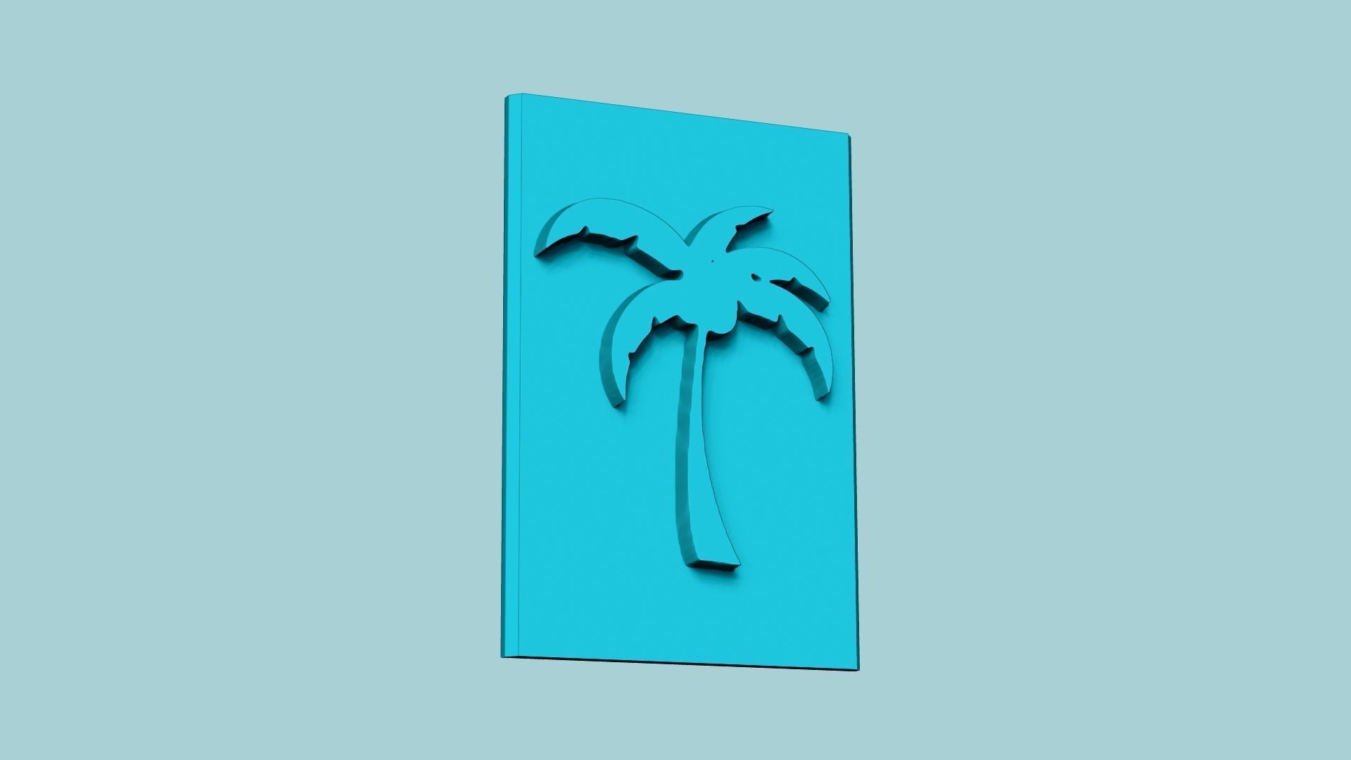 Stamp 32 - Palm Tree - Fondant Decoration Maker Toy 3D print model_1