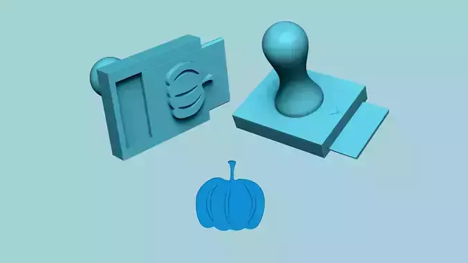 Stamp 33 - Pumpkin Simple - Fondant Decoration Maker Toy