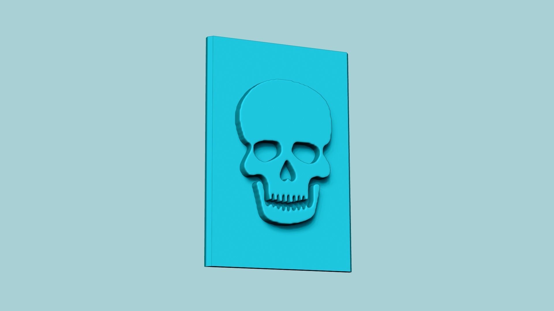 Stamp 36 - Skull - Fondant Decoration Maker Toy 3D print model_1