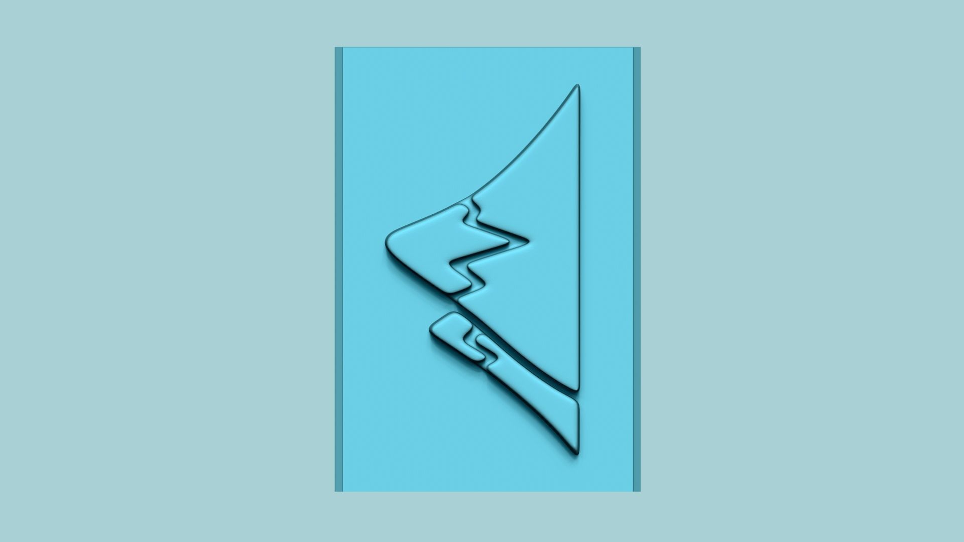 Stamp 40 - Ice Mountain - Fondant Decoration Maker Toy 3D print model_2