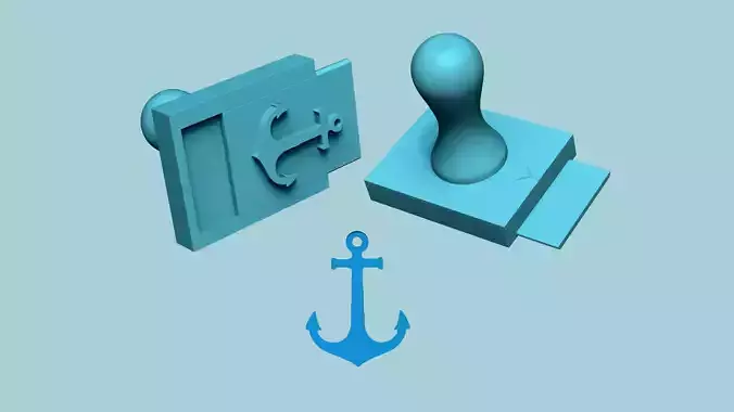 Stamp 42 - Anchor - Fondant Decoration Maker Toy