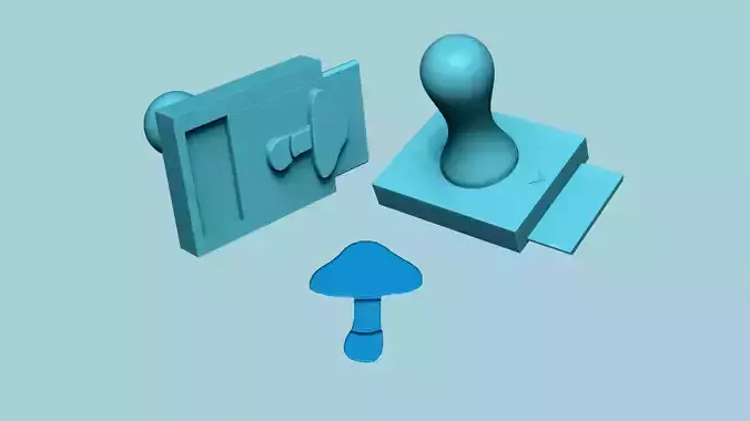 Stamp 43 - Mushroom - Fondant Decoration Maker Toy