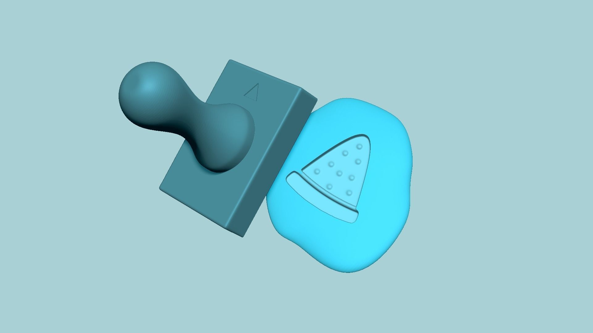 Stamp 45 - Watermelon - Fondant Decoration Maker Toy 3D print model_7