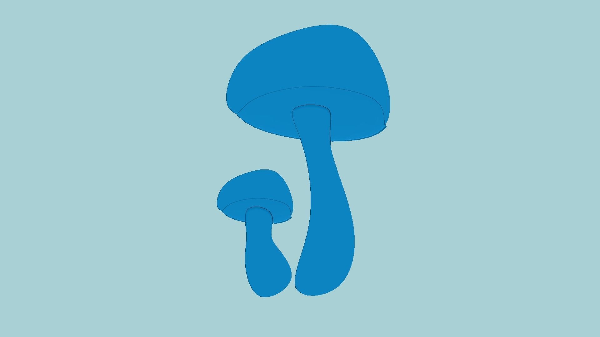 Stamp 46 - Mushrooms - Fondant Decoration Maker Toy 3D print model_6