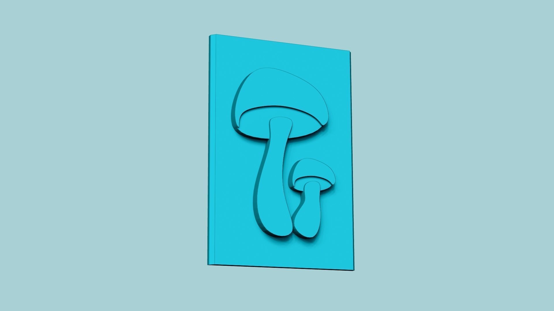 Stamp 46 - Mushrooms - Fondant Decoration Maker Toy 3D print model_1