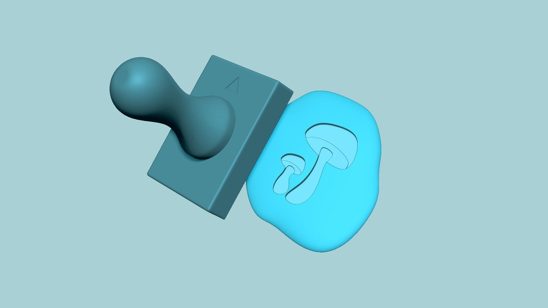 Stamp 46 - Mushrooms - Fondant Decoration Maker Toy 3D print model_7