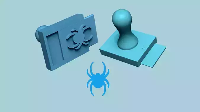 Stamp 47 - Spider - Fondant Decoration Maker Toy
