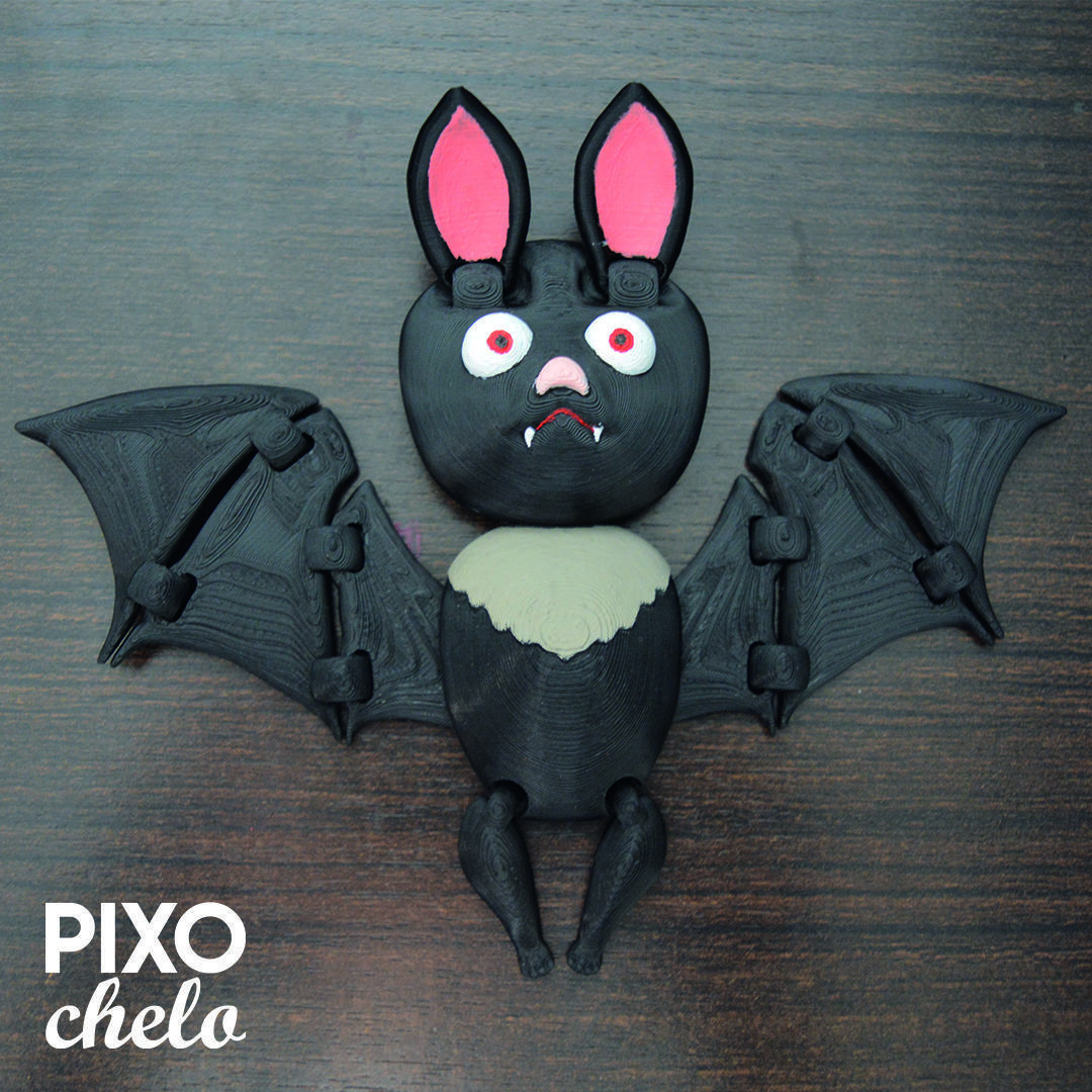 MURCIELAGO FLEXIBLE MURCY HALLOWEEN Free 3D print model_1