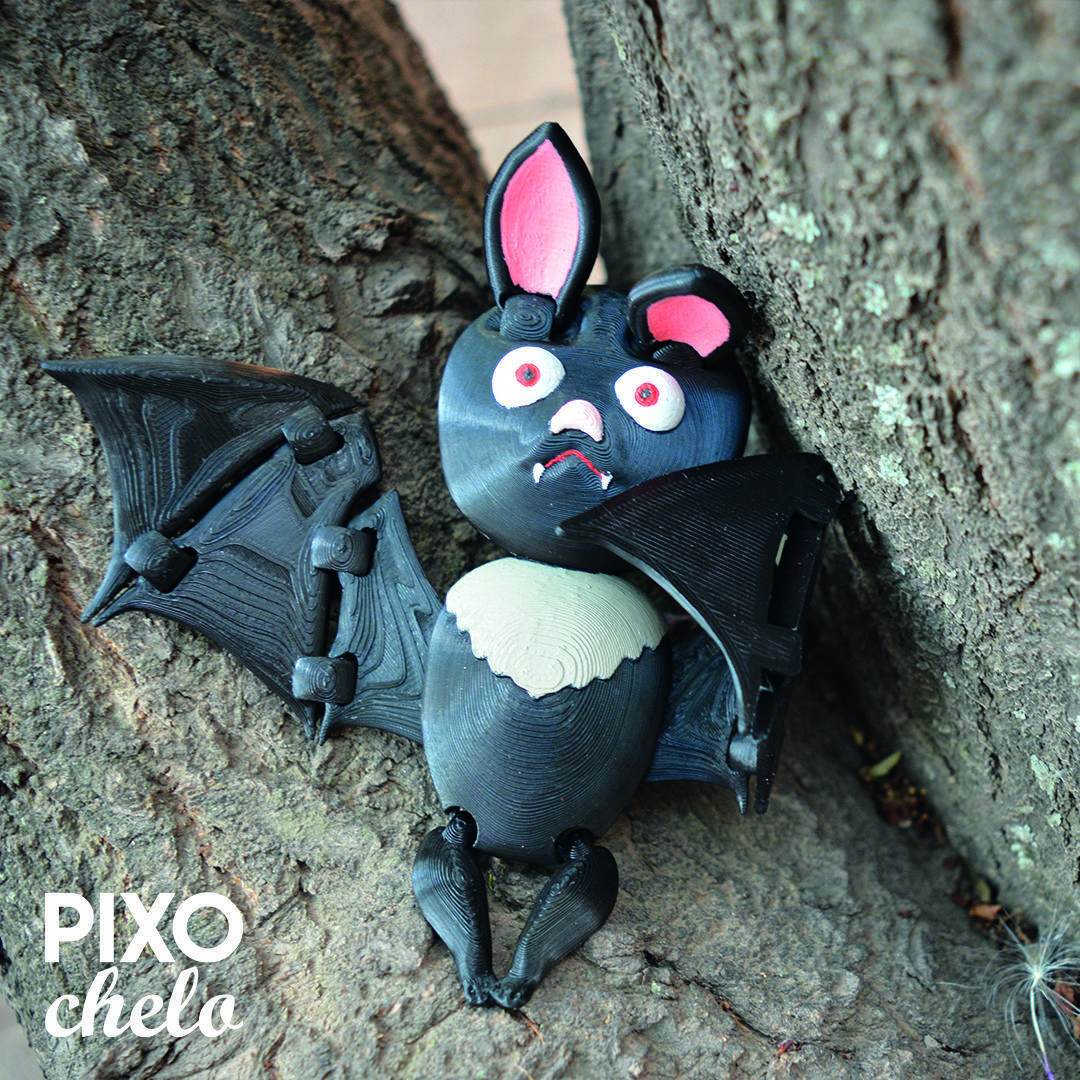 MURCIELAGO FLEXIBLE MURCY HALLOWEEN Free 3D print model_2