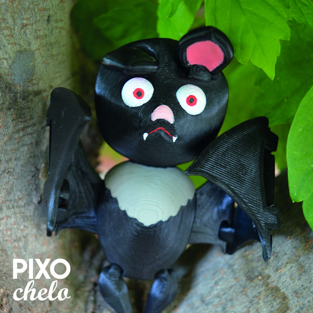 MURCIELAGO FLEXIBLE MURCY HALLOWEEN Free 3D print model_3