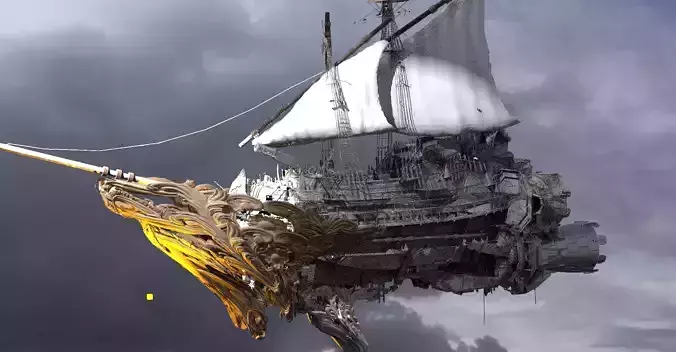 Dungeon Master Airship 3D model