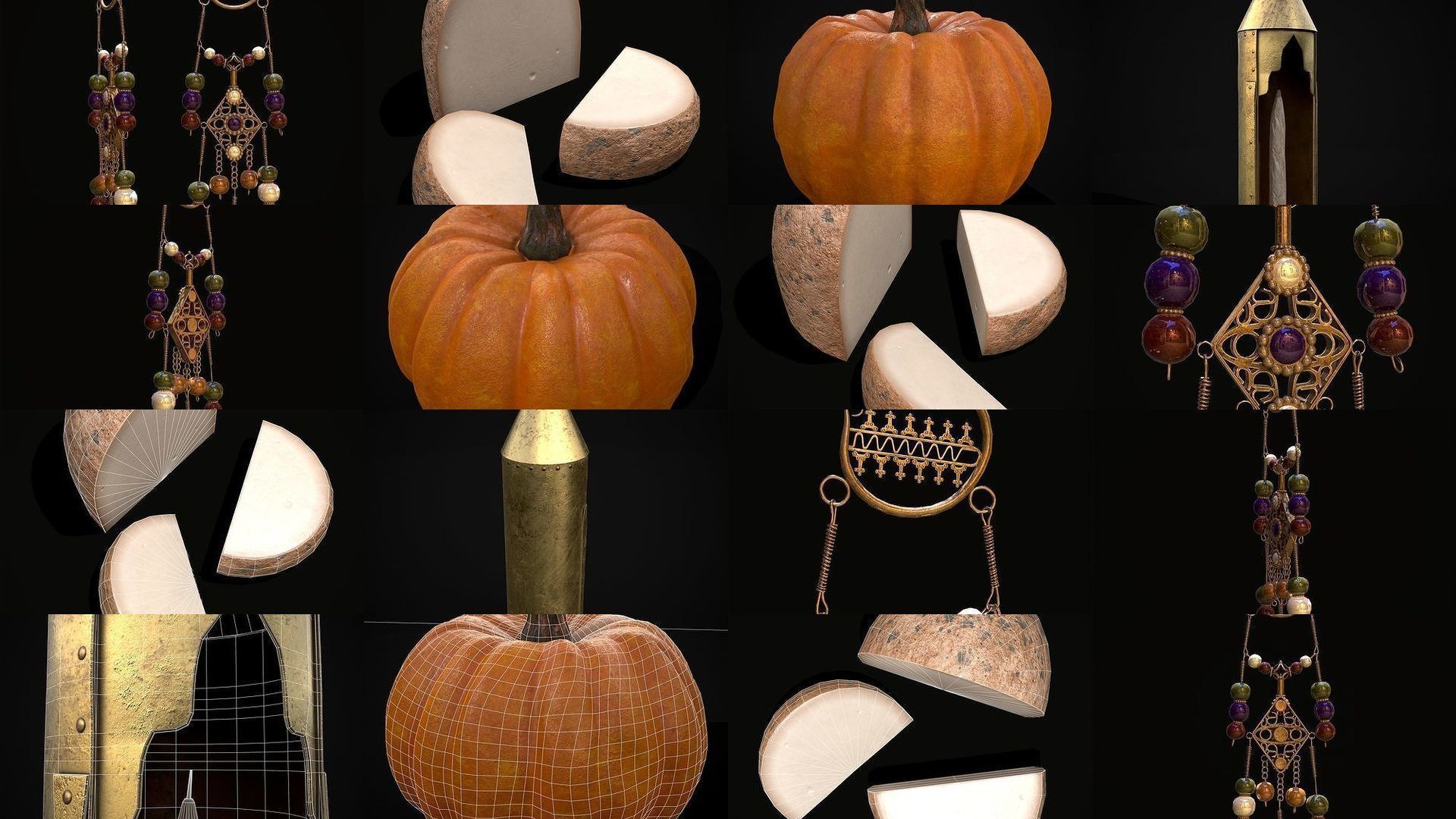 Medieval Prop Mix Sixty Three 3D Model Collection_1