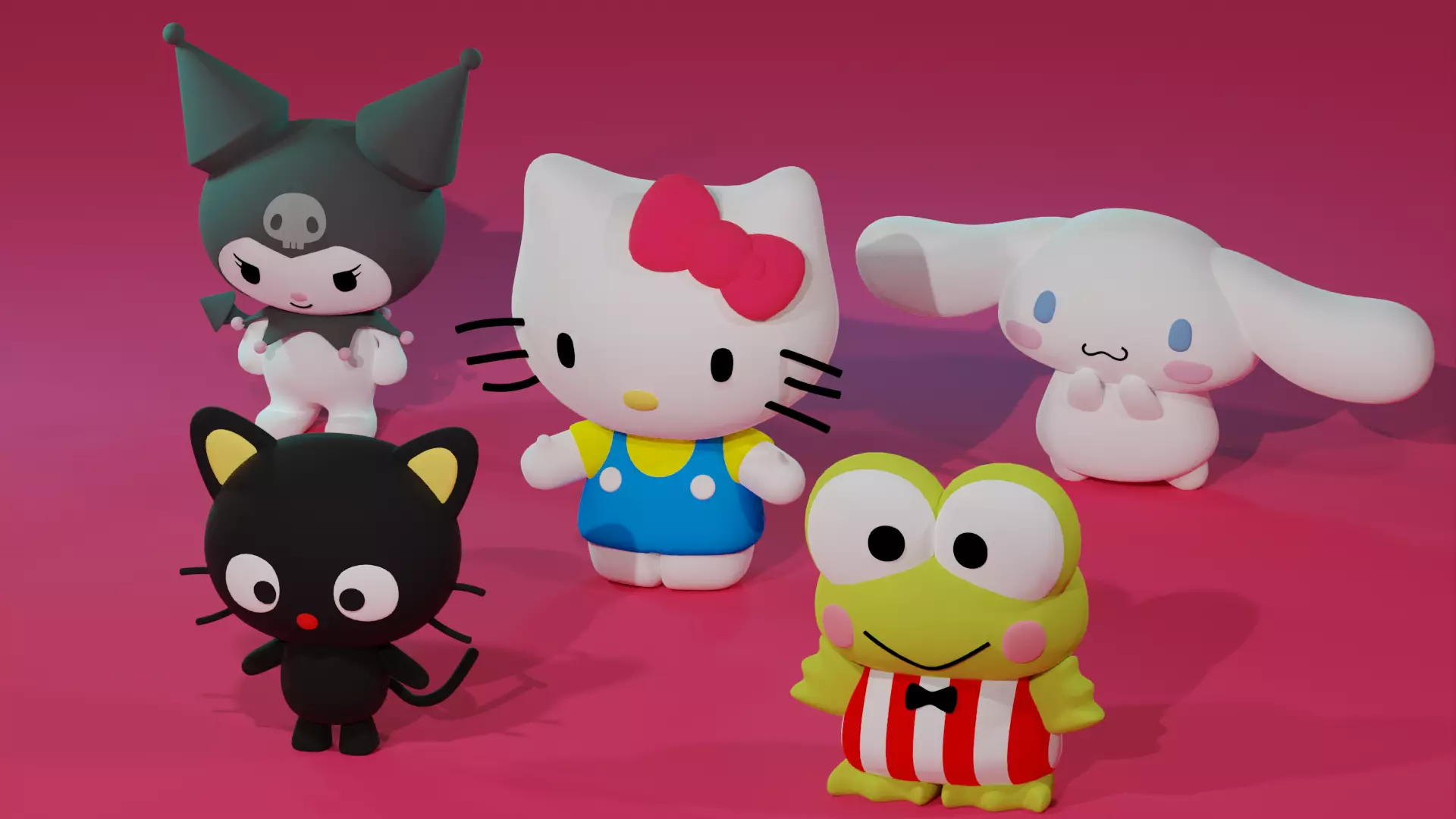 3D Sanrio Characters 3D Model Collection_0