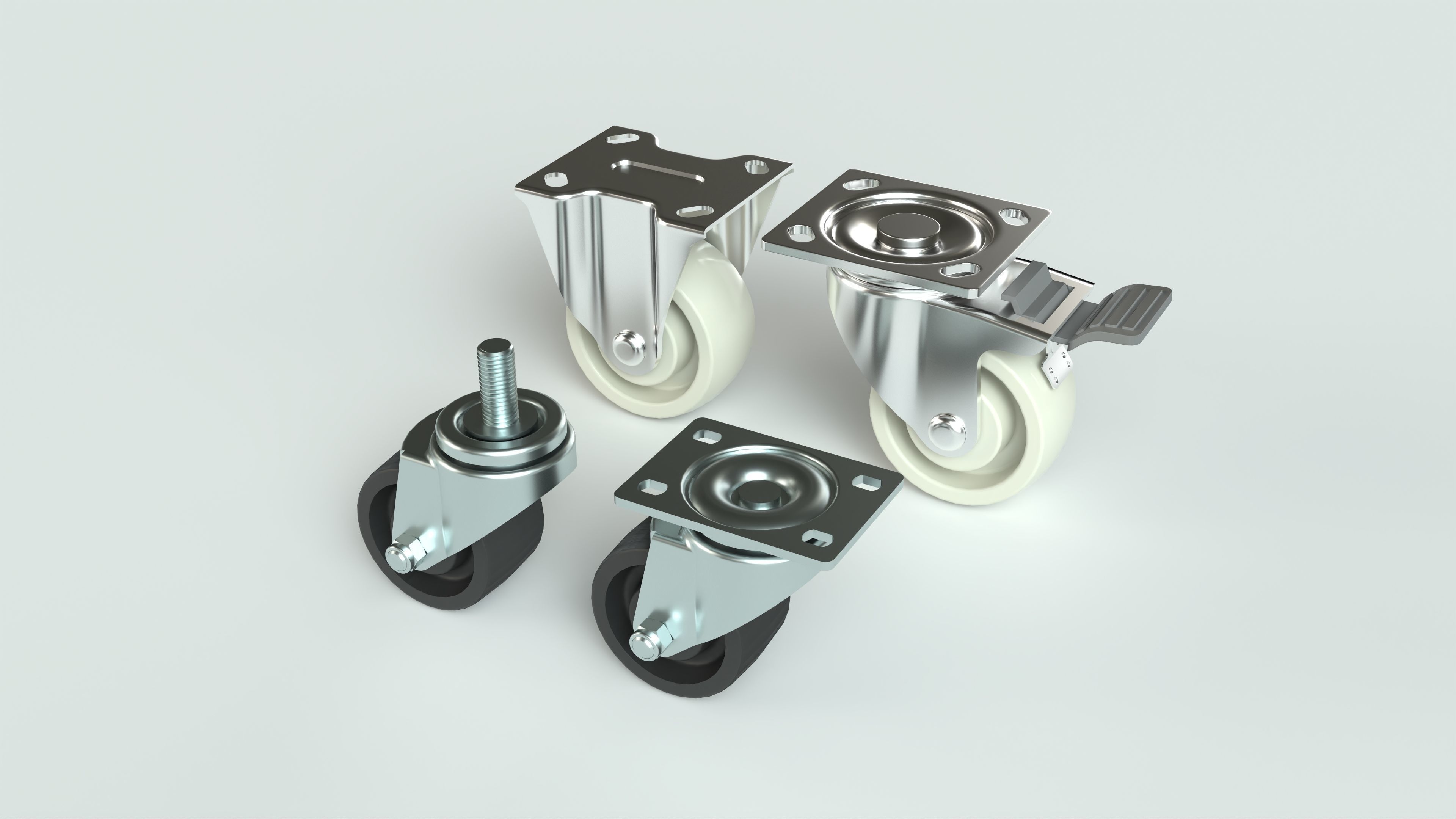 Industrial wheels 3D model_1