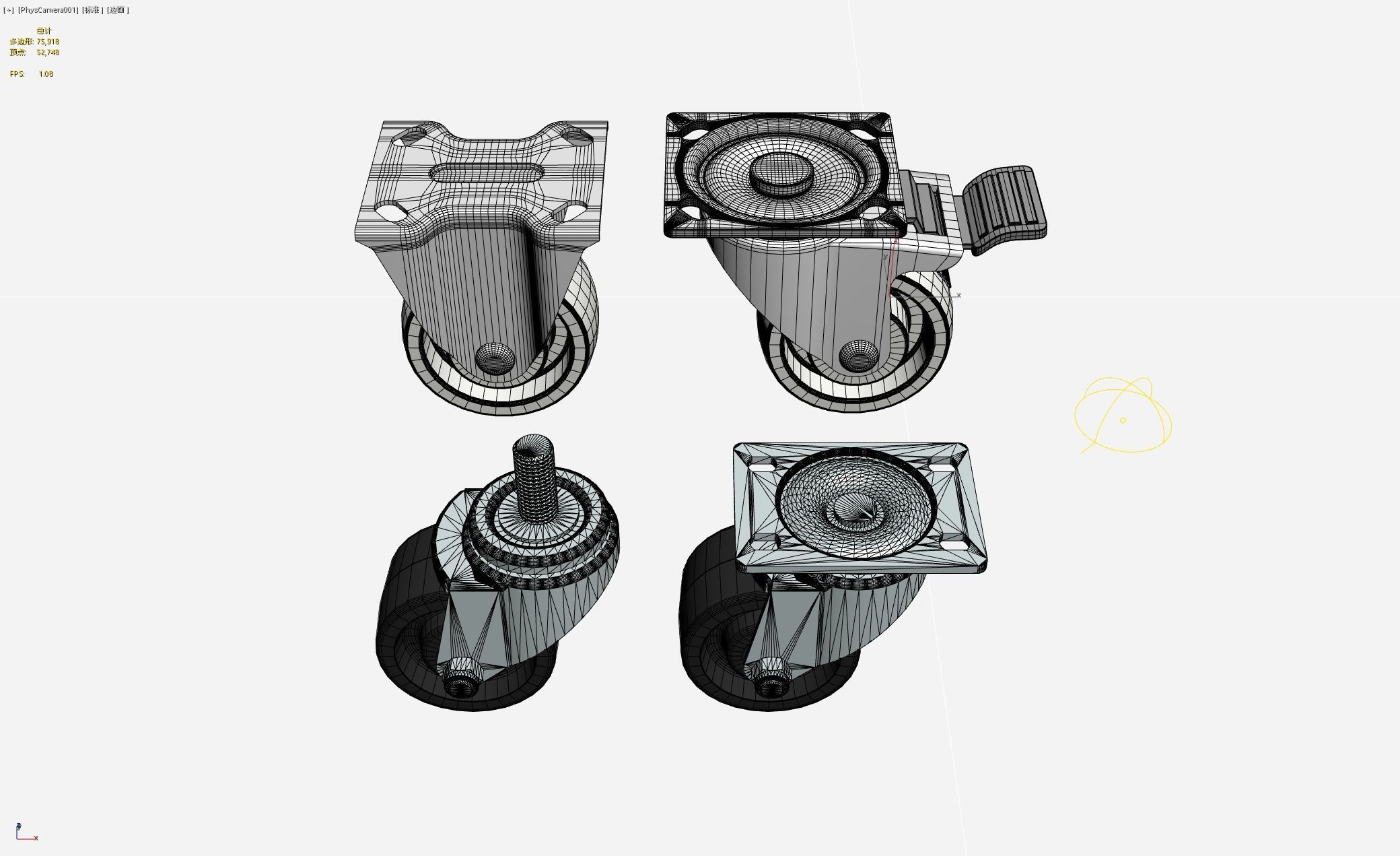 Industrial wheels 3D model_6