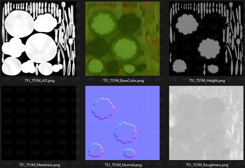 Trees Cartoon V51 Low-poly 3D model_46