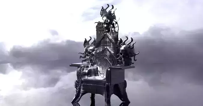 Skeletor Throne Sculpture Grand 