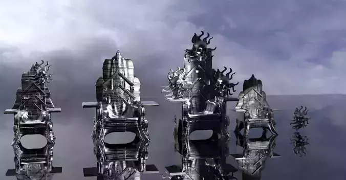 Skeletor Throne collection 3D model