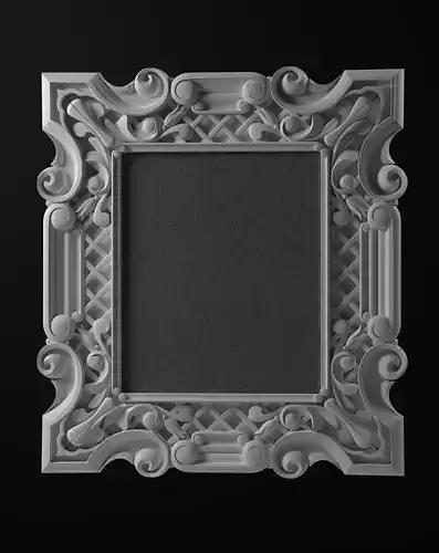 frame 3D model for cnc and 3d printer