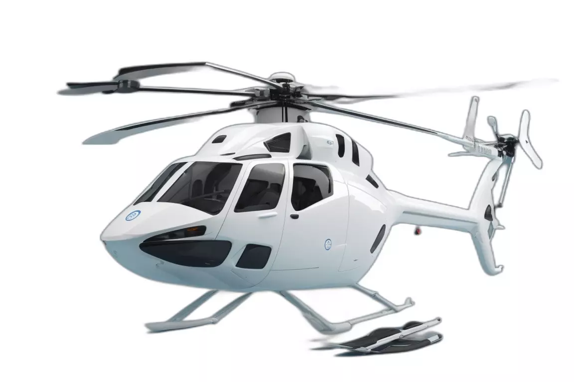 3D Helicopter model Low-poly 3D model_0
