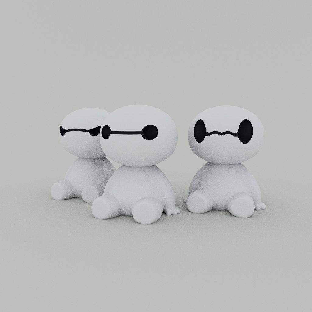 Cute little Baymax 3D print model_4